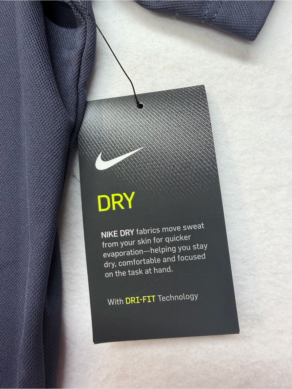 Nike Men’s Dri-FIT Polo - Dark Grey - Picture 7 of 8